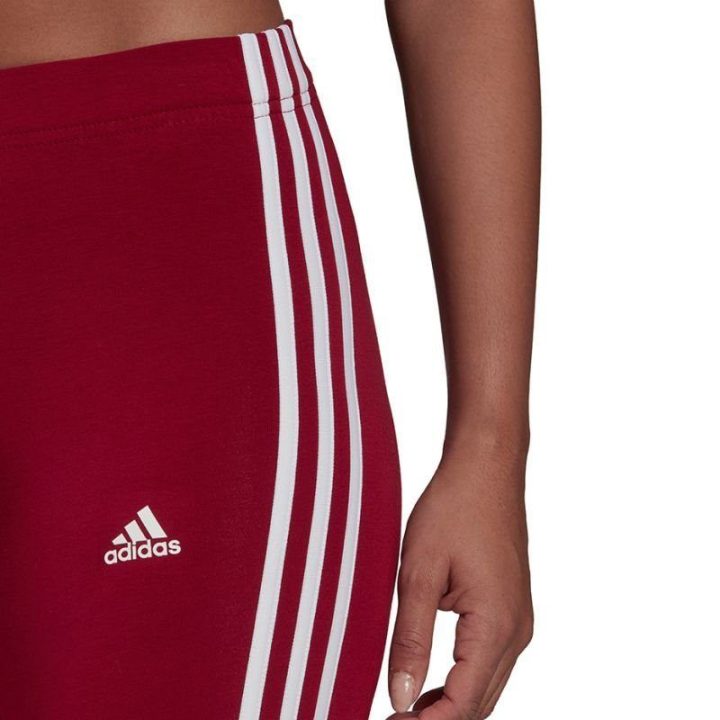 Moteriški medvilniniai šortai adidas 3S BK SHO, bordo