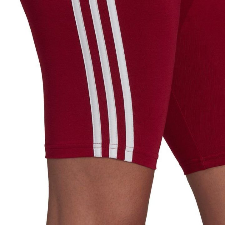 Moteriški medvilniniai šortai adidas 3S BK SHO, bordo