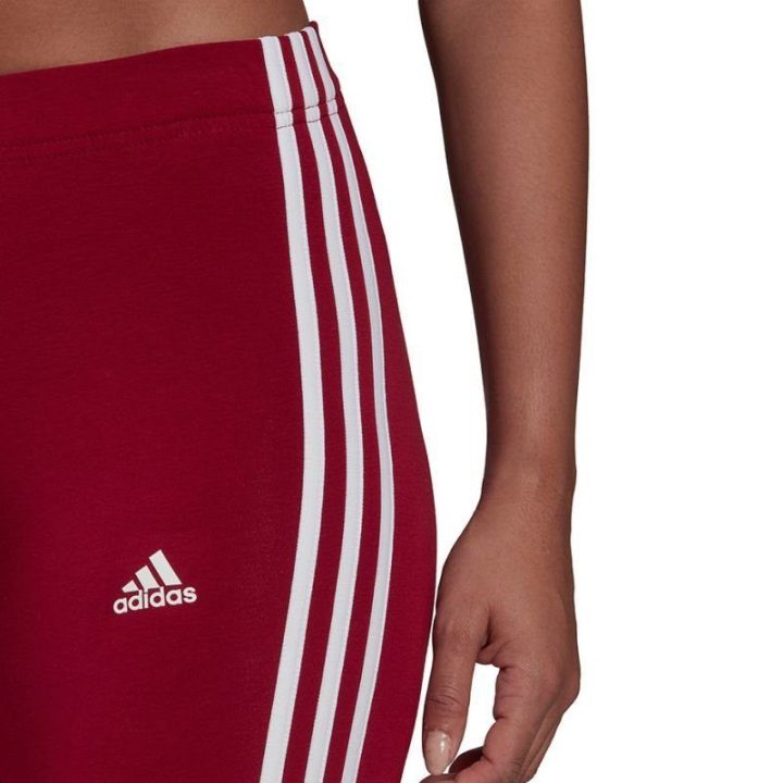 Moteriški medvilniniai šortai adidas 3S BK SHO, bordo