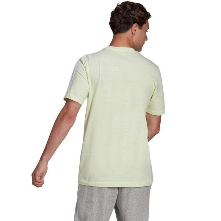 Vyriški medvilniniai marškinėliai adidas Essentials 3-Stripes, smėlio