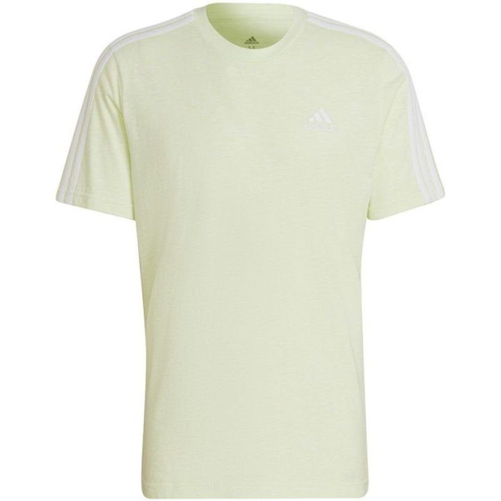 Vyriški medvilniniai marškinėliai adidas Essentials 3-Stripes, smėlio