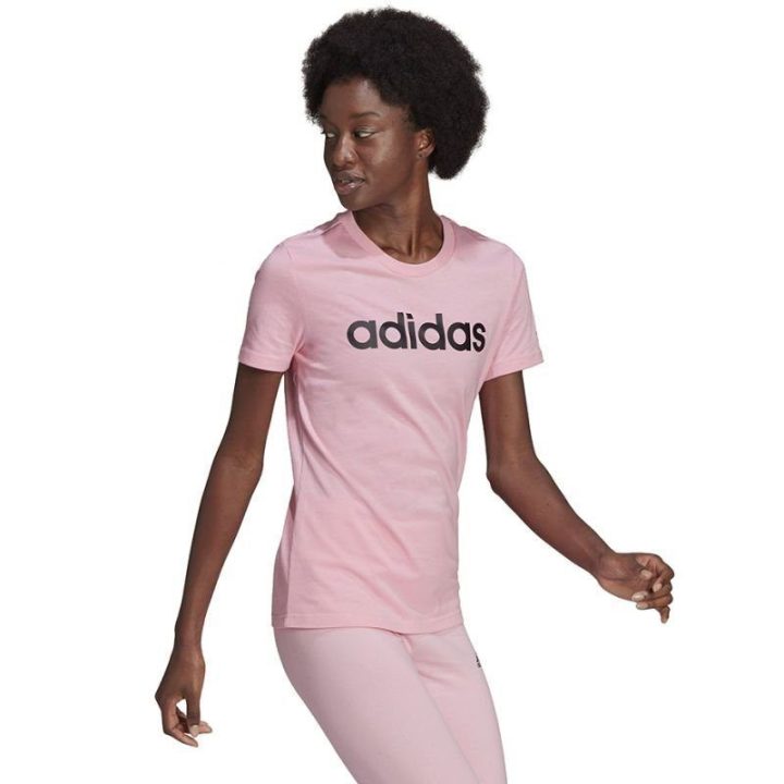 Moteriški medvilniniai marškinėliai adidas Lounge Wear Essentials