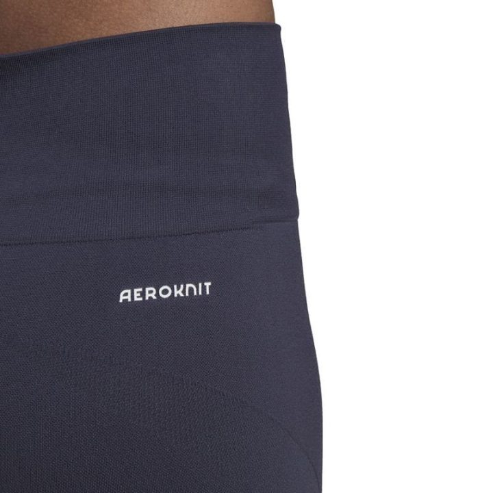 Moteriškos trumpos tamprės adidas Aeroknit Seamless, tamsiai mėlynos