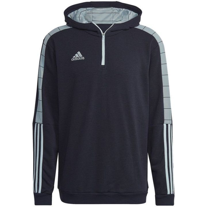 Vyriškas džemperis su gobtuvu adidas Tiro, tamsiai mėlynas