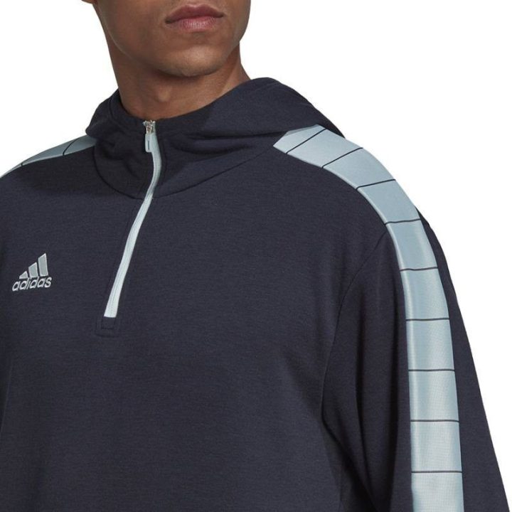 Vyriškas džemperis su gobtuvu adidas Tiro, tamsiai mėlynas