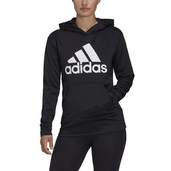 Moteriškas džemperis su gobtuvu adidas Aeroready Big Logo, juodas