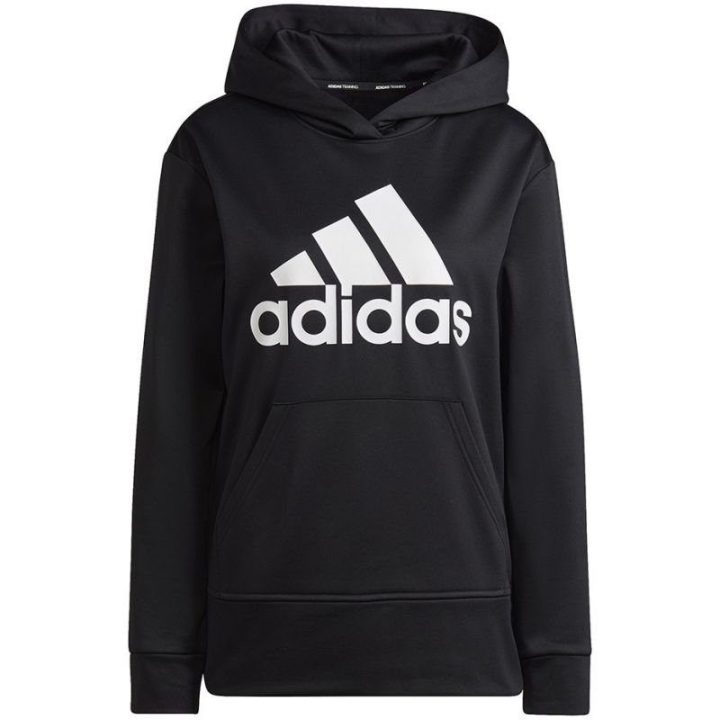 Moteriškas džemperis su gobtuvu adidas Aeroready Big Logo, juodas