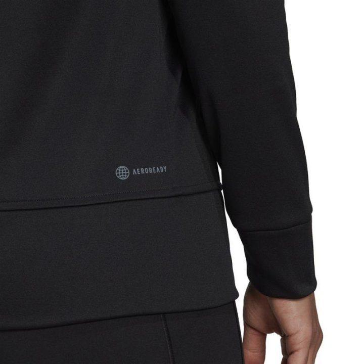 Moteriškas džemperis su gobtuvu adidas Aeroready Big Logo, juodas