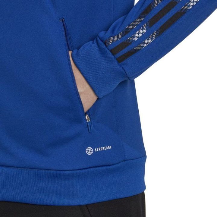Vyriškas džemperis su užtrauktuku adidas Tiro Track, mėlynas