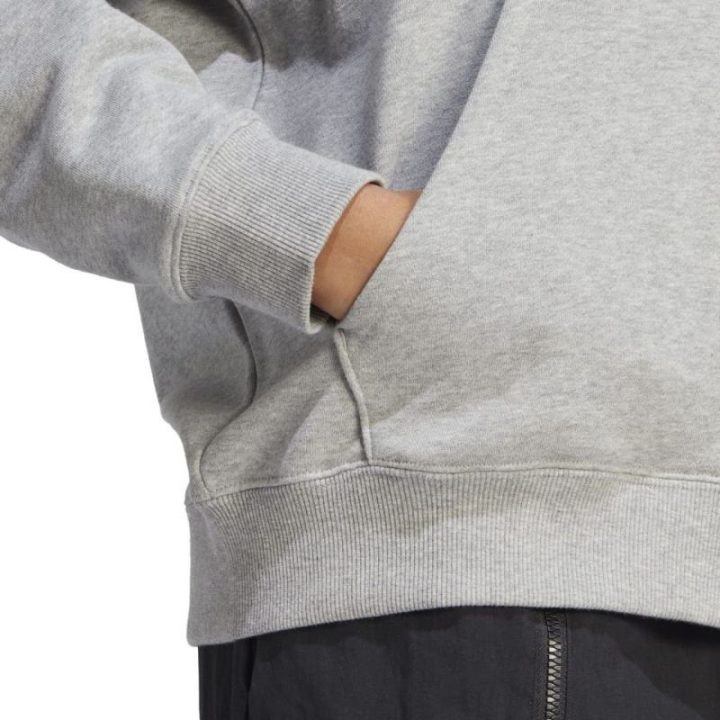 Moteriškas džemperis su gobtuvu adidas Essentials Big Logo, pilkas