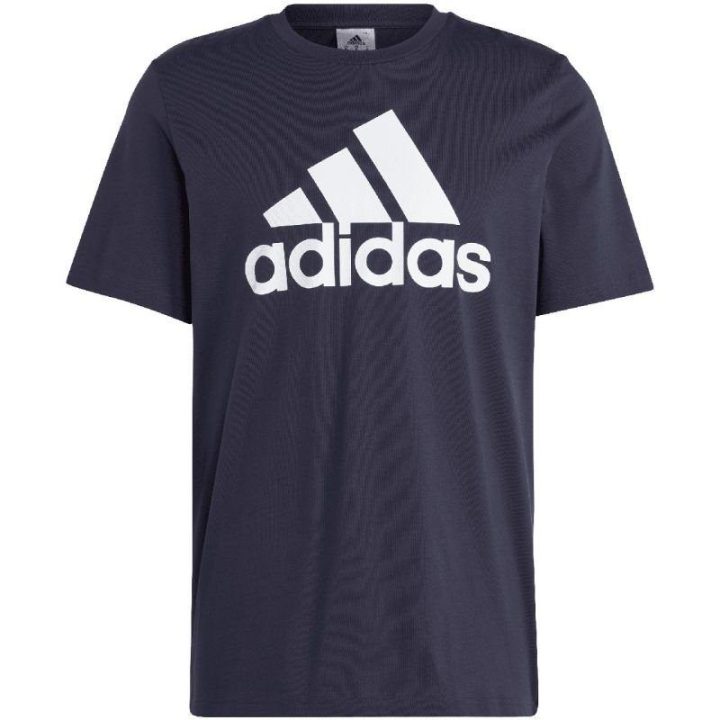 Vyriški marškinėliai adidas Essentials 3-Stripes, tamsiai mėlyni