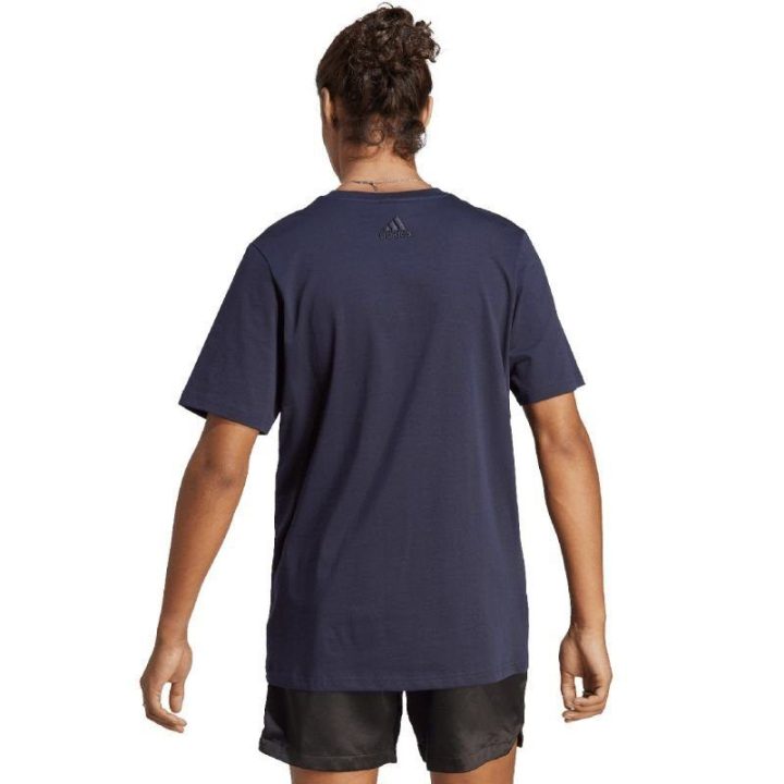 Vyriški marškinėliai adidas Essentials 3-Stripes, tamsiai mėlyni