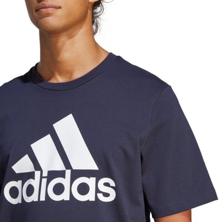 Vyriški marškinėliai adidas Essentials 3-Stripes, tamsiai mėlyni