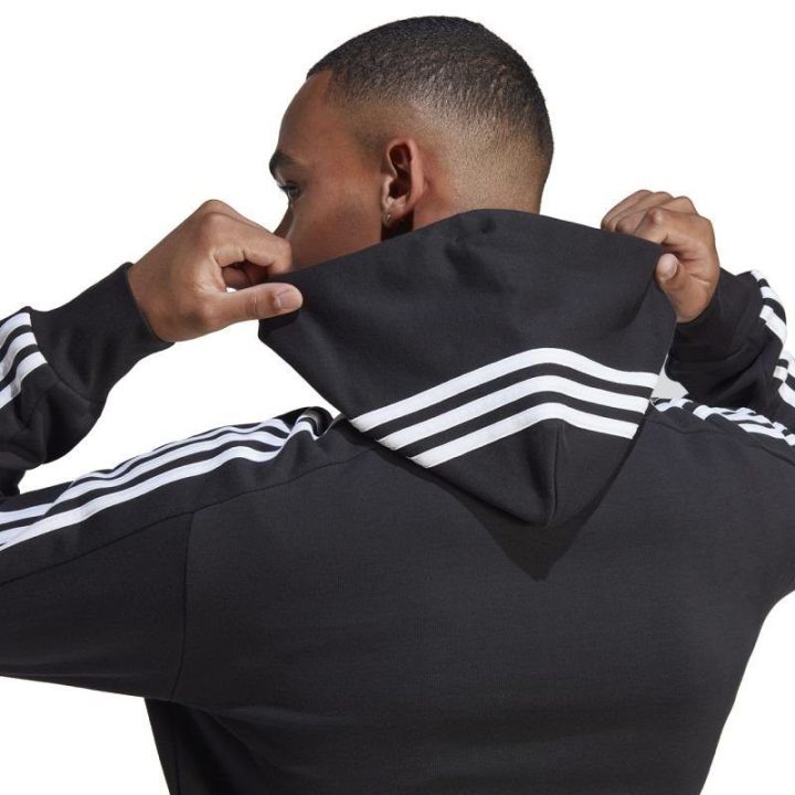 Vyriškas džemperis su trimis juostomis adidas Essentials, juodas