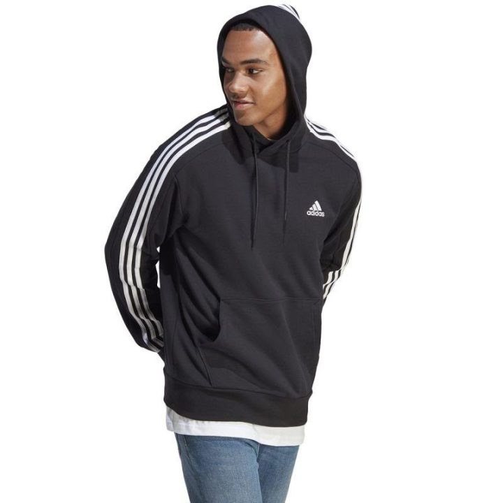 Vyriškas džemperis su trimis juostomis adidas Essentials, juodas