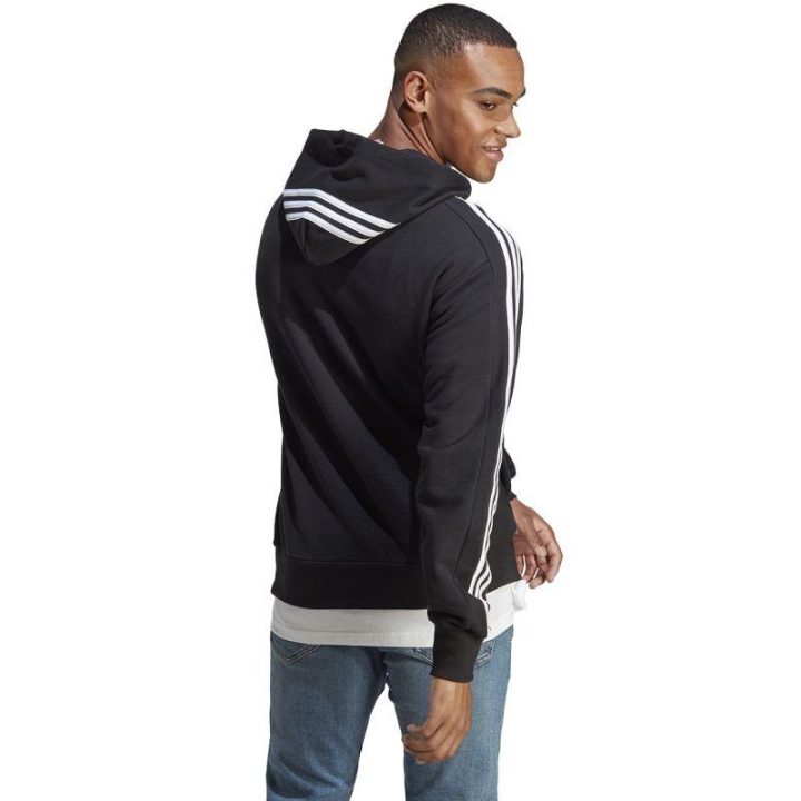 Vyriškas džemperis su trimis juostomis adidas Essentials, juodas