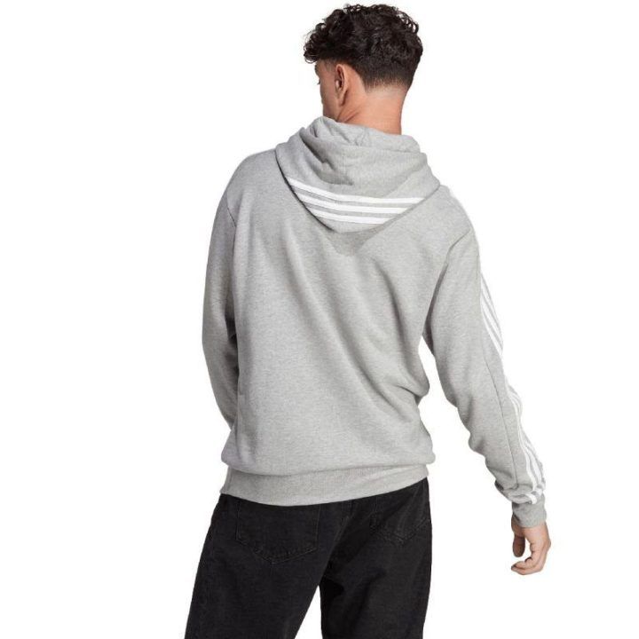 Vyriškas džemperis su gobtuvu adidas Essentials French Terry, pilkas