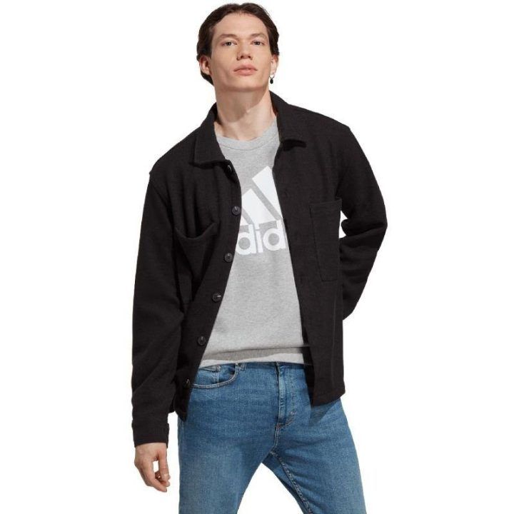 Vyriškas medvilninis džemperis adidas Essentials, pilkas