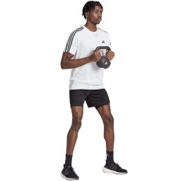 Vyriški marškinėliai adidas Train Essentials 3-Stripes, balti
