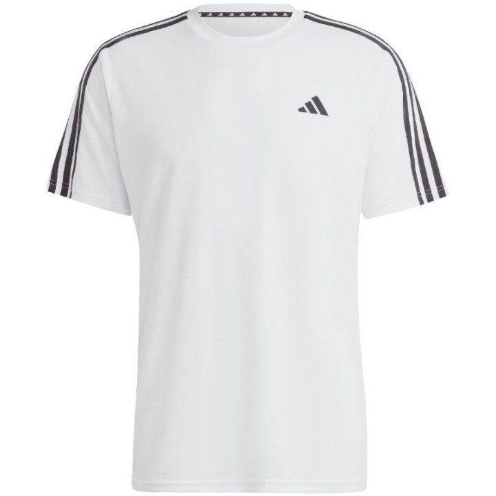 Vyriški marškinėliai adidas Train Essentials 3-Stripes, balti