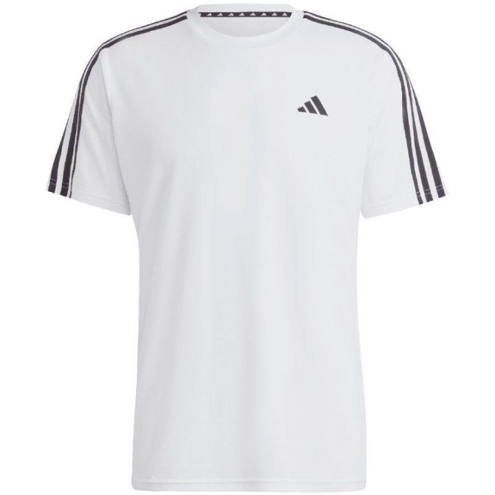Vyriški marškinėliai adidas Train Essentials 3-Stripes, balti