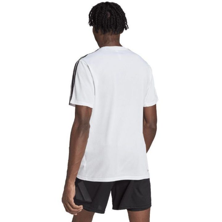 Vyriški marškinėliai adidas Train Essentials 3-Stripes, balti