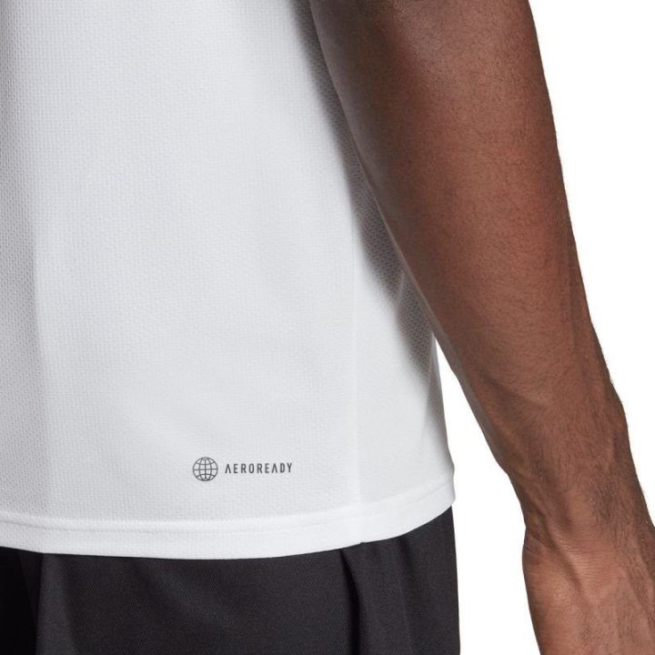 Vyriški marškinėliai adidas Train Essentials 3-Stripes, balti