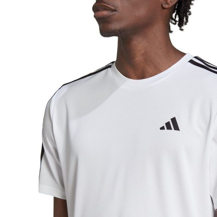 Vyriški marškinėliai adidas Train Essentials 3-Stripes, balti
