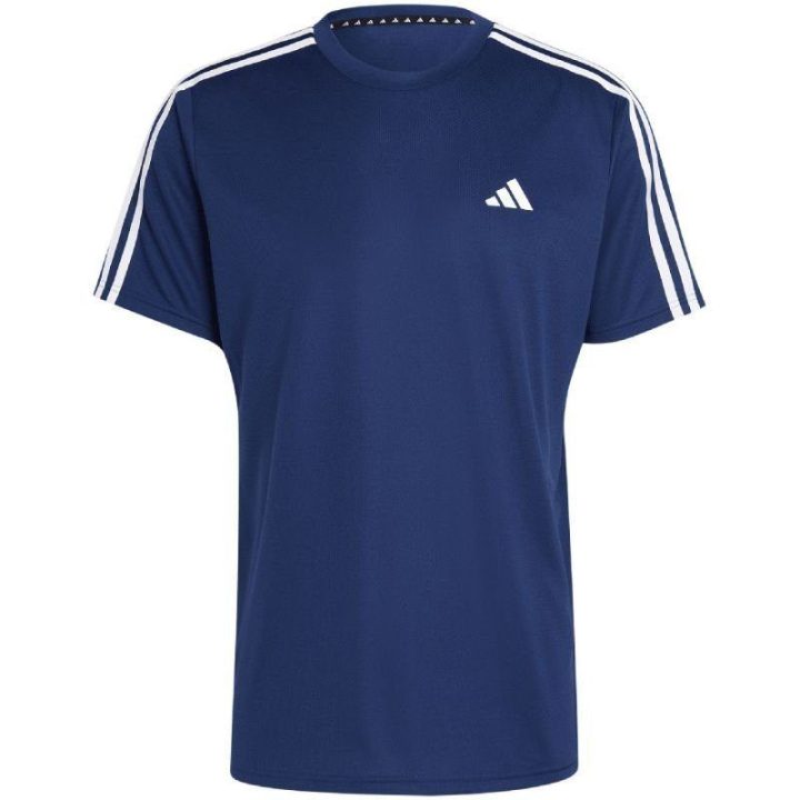 Vyriški marškinėliai adidas Train Essentials 3-Stripes, tamsiai mėlyni