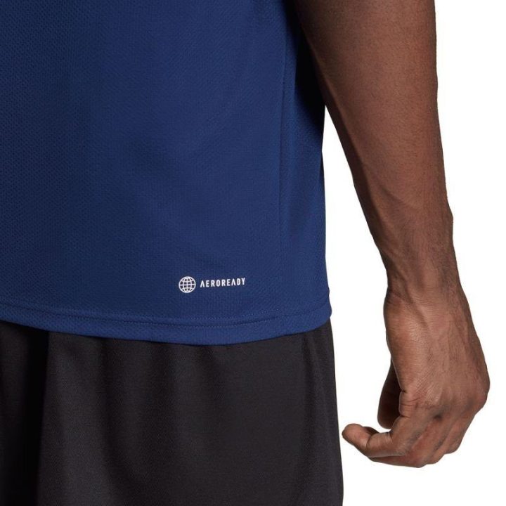 Vyriški marškinėliai adidas Train Essentials 3-Stripes, tamsiai mėlyni