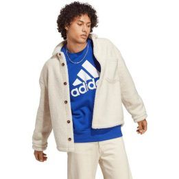 Vyriškas džemperis su dideliu logotipu adidas Essentials, mėlynas