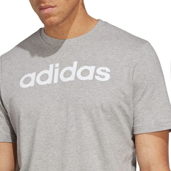 Vyriški medvilniniai marškinėliai adidas Essentials, pilki
