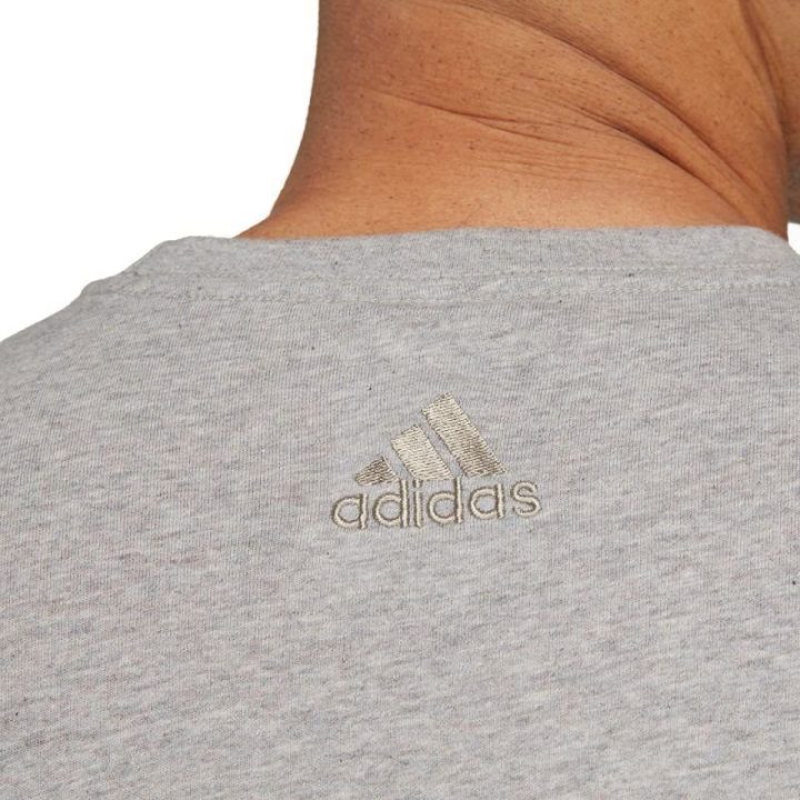 Vyriški medvilniniai marškinėliai adidas Essentials, pilki