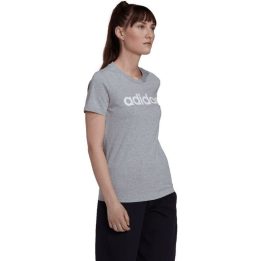 Moteriški marškinėliai adidas Essentials Slim Logo, pilki