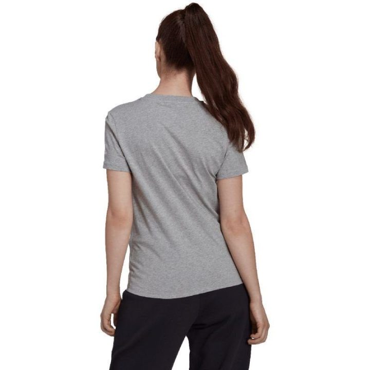 Moteriški marškinėliai adidas Essentials Slim Logo, pilki