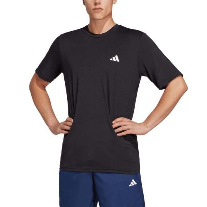 Vyriški marškinėliai adidas Train Essentials Stretch Training, juodi