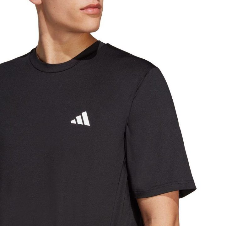 Vyriški marškinėliai adidas Train Essentials Stretch Training, juodi