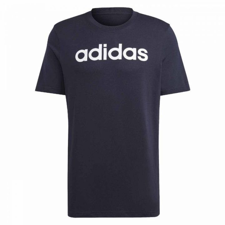 Vyriški medvilniniai marškinėliai adidas Essentials, tamsiai mėlyni