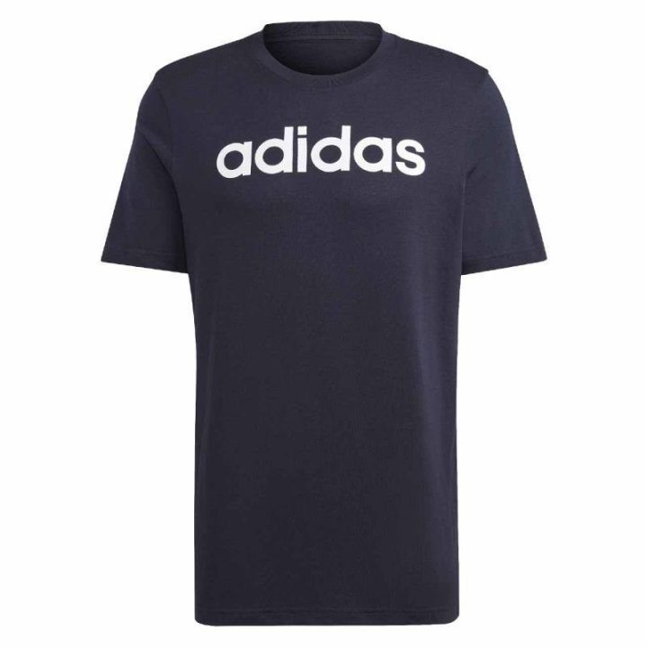 Vyriški medvilniniai marškinėliai adidas Essentials, tamsiai mėlyni