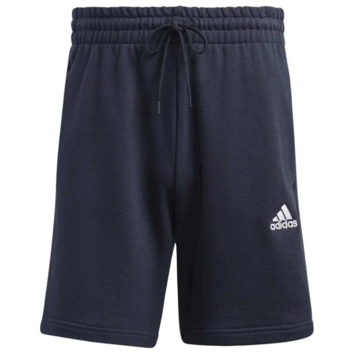 Vyriški medvilniniai šortai adidas Essentials, tamsiai mėlyni