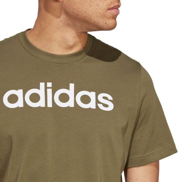 Vyriški medvilniniai marškinėliai adidas Essentials, chaki