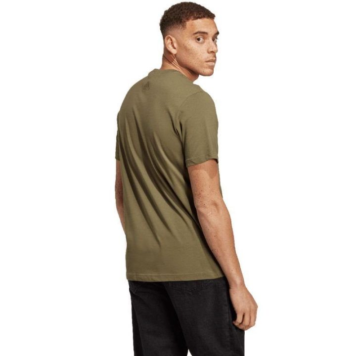 Vyriški medvilniniai marškinėliai adidas Essentials, chaki