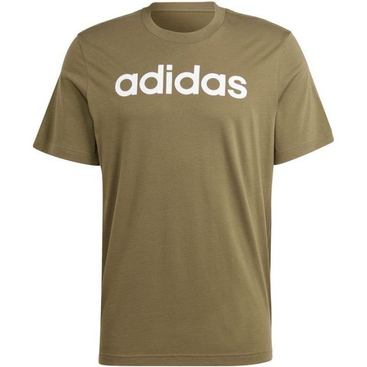 Vyriški medvilniniai marškinėliai adidas Essentials, chaki