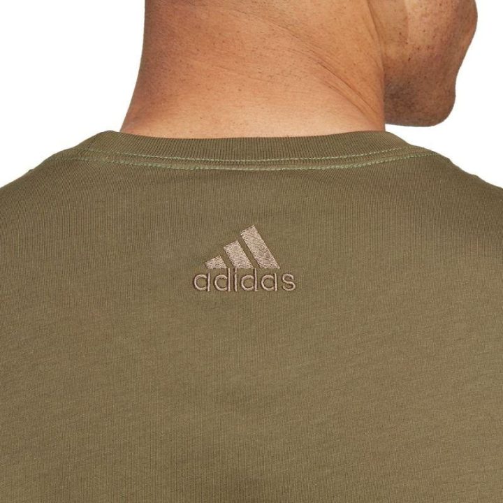 Vyriški medvilniniai marškinėliai adidas Essentials, chaki