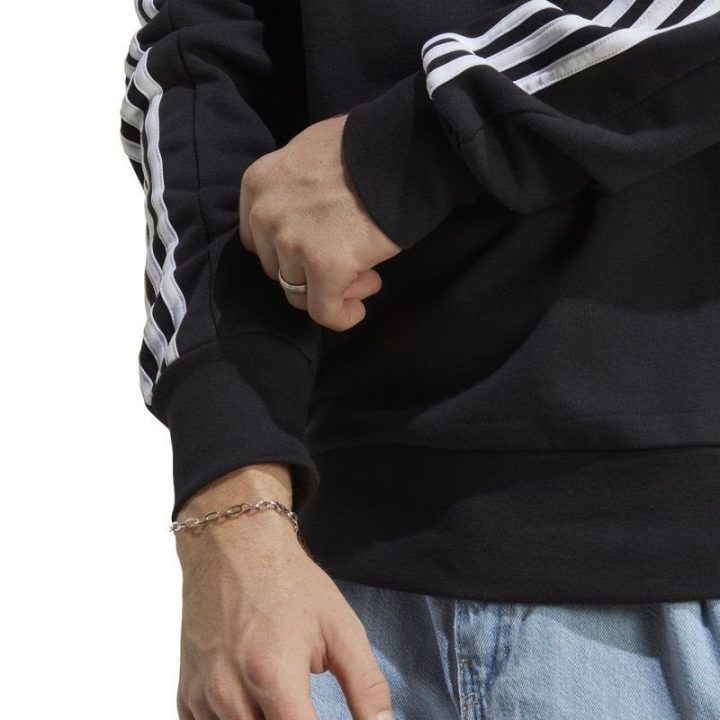 Vyriškas džemperis adidas Essentials French Terry 3-Stripes, juodas