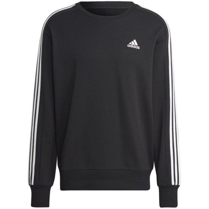Vyriškas džemperis adidas Essentials French Terry 3-Stripes, juodas