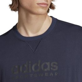 Vyriški medvilniniai marškinėliai adidas All SZN, tamsiai mėlyni