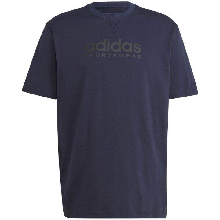 Vyriški medvilniniai marškinėliai adidas All SZN, tamsiai mėlyni