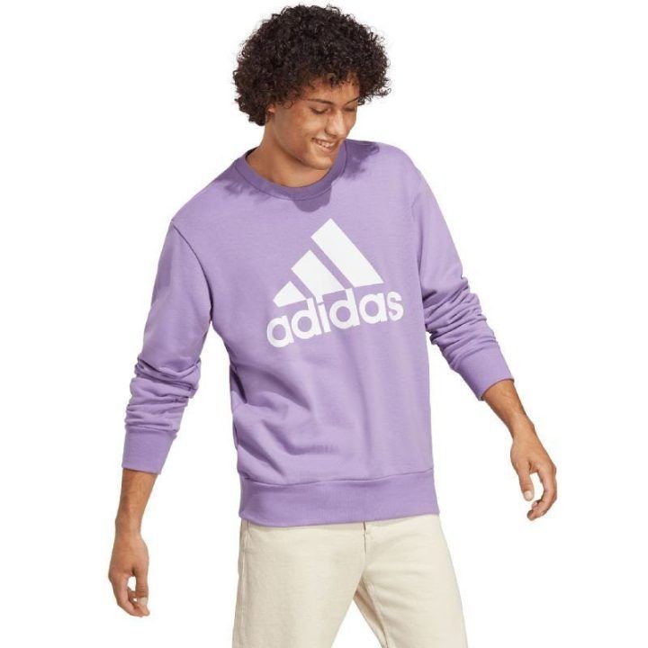 Vyriškas medvilninis džemperis adidas Essentials, violetinis