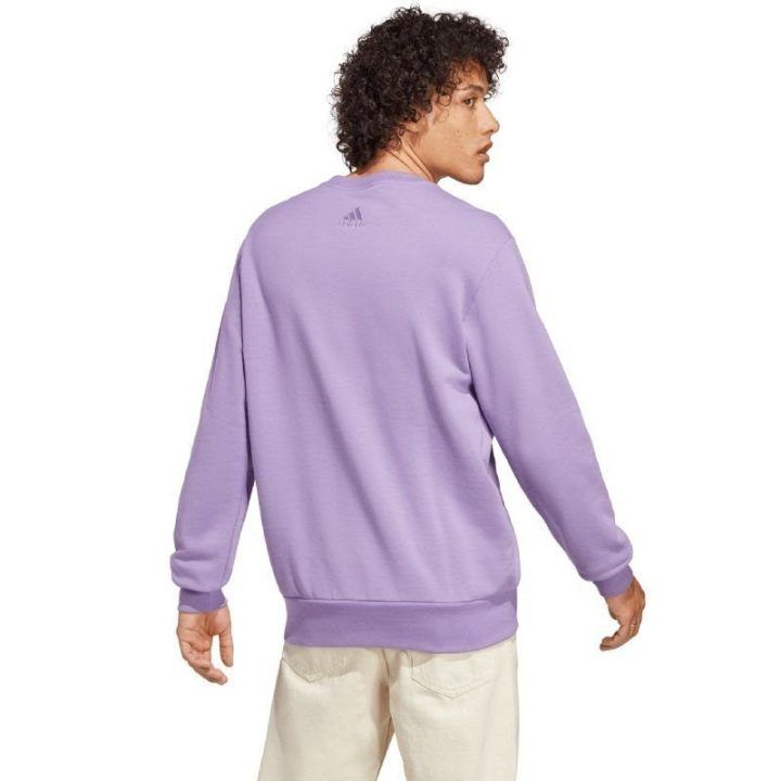 Vyriškas medvilninis džemperis adidas Essentials, violetinis